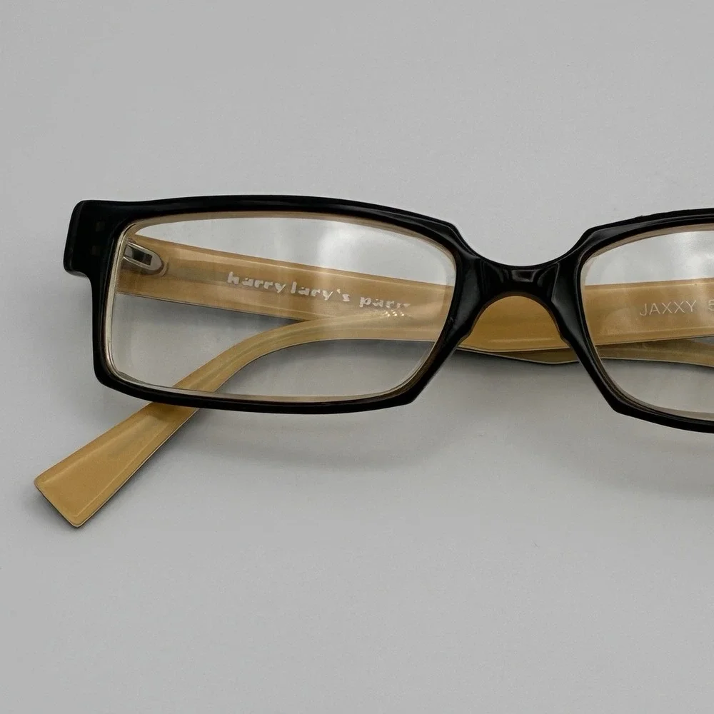 Harry Lary's Jaxxy eyeglasses Banana Brown Vintage Rare 51 18 307